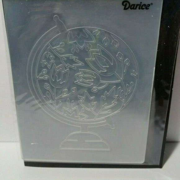 Darice Embossing Folder Flower Globe Scrapbook Paper Crafts Card Making - Picture 3 of 6